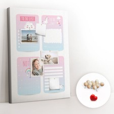 Décoratif Tableau d'affichage Tableau en liège 70x100 - Planificateur de licorne