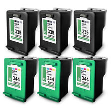 6x Cartouches D'Encre Pour R HP D 5060 5063 5065 5145 5155 5160, 339 + 344 CMYK