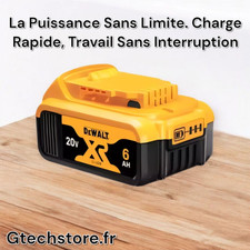 Batterie DEWALT 20V 5AH Lithium-ion Rechargeable, Originale DCB205 Longue Durée