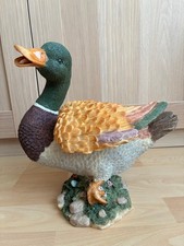 Statuette décorative canard en résine - très bon état