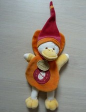 G6 - DOUDOU ET COMPAGNIE BANJO CANARD CAPE ORANGE OEUF 23cm - EXCELLENT ETAT