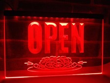 Enseigne lumineuse néon LED OPEN Salad Bar club pub Food Cafe décoration mais...