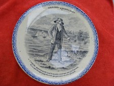 ASSIETTE PARLANTE GALEJADES MARSEILLAISES signée :TERRE DE FER HB&Cie