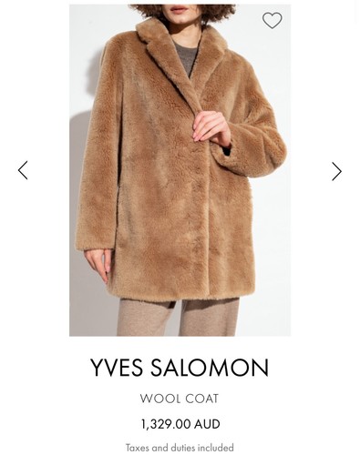 Yves salomon meteo wool - yves, jacket