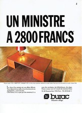Publicité Advertising 028  1985   Burac   bureau Ministre