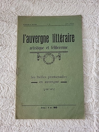 1924 revue auvergne - revue,
