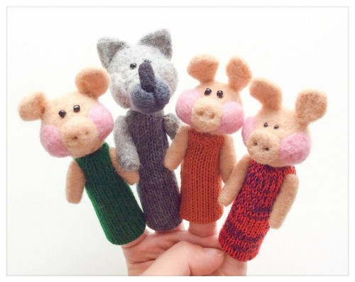 Marionnettes les trois petits - marionnettes,