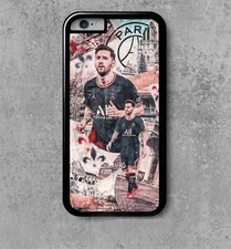 coque de protection iphone 5/67/8/X/11/12 leo messi 4 psg foot