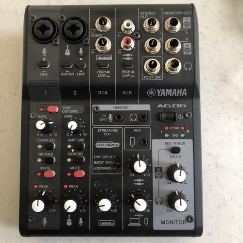 Yamaha ag06mk2 noir live - yamaha,