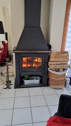 Vends poêle bois noir - poêle, à