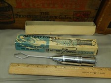 Battery Power MIXER (Japan) "Most Handy Tool in Kitchen" Vtg Culinary Ltd Retro