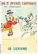 AHSP8-0847-HUMOUR - Les 7 peches capitaux du chasseur - La luxure