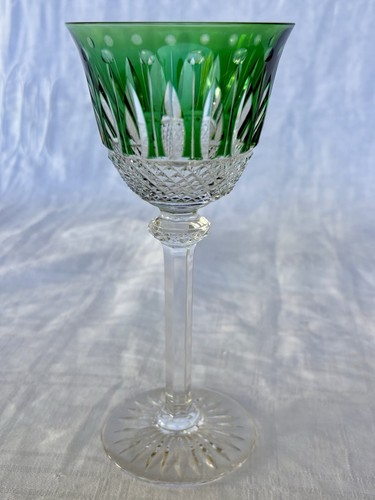 Verre pied cristal de saint - ,