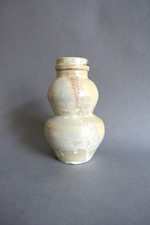 Vase coloquinte  en céramique émaillée signé et daté