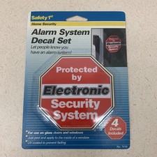 NEW SECURITY STICKER SET 4