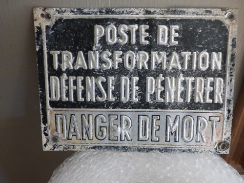 Panneau poste de - panneau, "poste