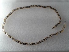 collier en acier bicolor