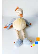 Peluche/Doudou Sissi Autruche/Oiseau Jaune Orange Bleu 55cm Australia - Noukies