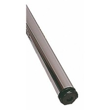 Pied de table acier 615-aspect inox-H1000mm CAMAR