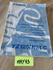 Yamaha YZ125 LC N 2001 manuel