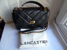 Lancaster Paris women's bag lampskin leather crossbody designed in France used