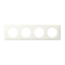 Legrand 66634 ou 666 34 - Plaque QUADRUPLE yesterday Celiane blanc - A l'unité