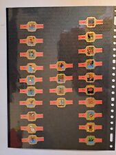 TINTIN SERIE COMPLETE .BAGUES DE CIGARE ROUGE . HERGE