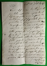 XIXE SIÈCLE LETTRE ÉCRIT À LA MAIN À MEMBRES DE FAMILLE ,R@RIT@'-MOT BELLA-4465