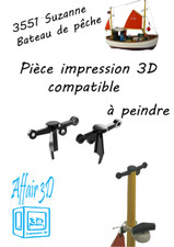 3551 Custom compatible Playmobil en 3D - 2 hauts de mats bateau Suzanne