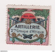 Vignette militaire delandre - Artillerie - 2ème groupe d'afrique