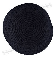 Kippa NOIRE crochetée