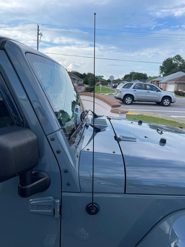 Black steel antenna mast - 31",