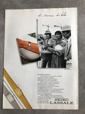 Publicité de presse 1982 Montres SEIKO LASSALE montres à quartz ultra-plates