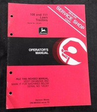 John Deere 108 111 Gazon