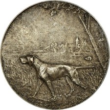 France, Médaille, Chasse, Club Saint Hubert du Nord, Merculiano, TTB+, Silvered