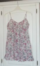 Débardeur tunique blanc avec fleurs Jacqueline Riu taille 36