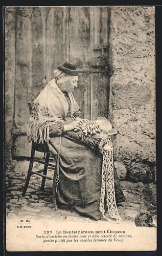 Cpa dentellière petit - cpa, la