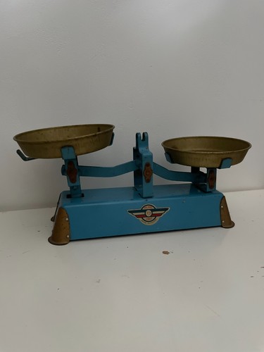 Balance bleu jouet tole - bleu,