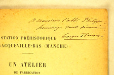 ROUXEL ATELIER ANNEAUX DE LIGNITE NACQUEVILLE BAS  PREHISTOIRE ARCHEOLOGIE ENVOI