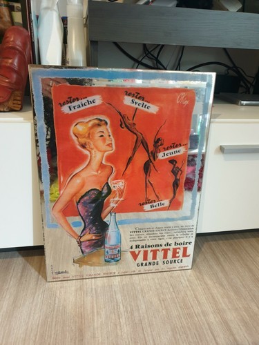 Rare ancienne glace miroir