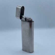 Briquet Cartier gravé argent