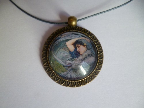 Collier pendentif bronze - collier,