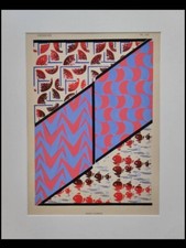 BORIS LACROIX, POCHOIR ART DECO, ORNEMENTATION - 1929 -