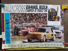 Rallye Cross 1990 - J-M Beuzelin sur 205 turbo 16 EV 2 -61 X 43 cm