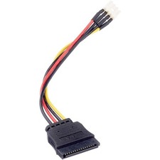 [83918] DELOCK Câble d'alimentation SATA 15 broches mâle vers Floppy 4 broche...