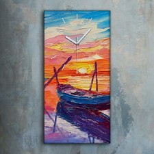 Horloge décorative sur toile