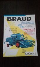 BRAUD - A.2480 V - Moissonneuses-Batteuses - Prospectus - Années 60's