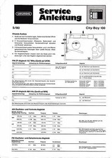 Manuel De Service Pour Grundig City Boy 100