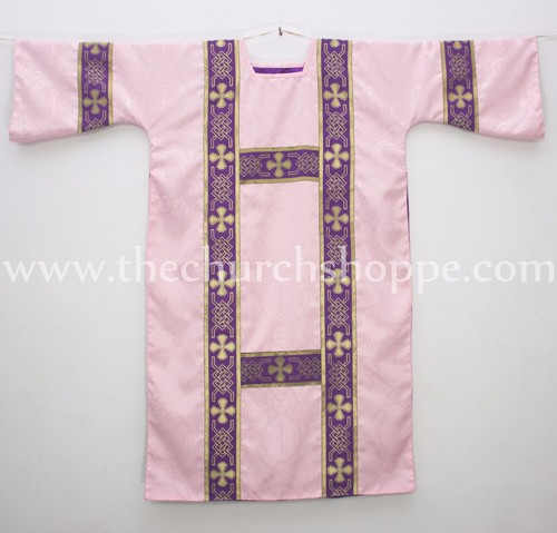 Chasuble dalmatique rose avec - rose,