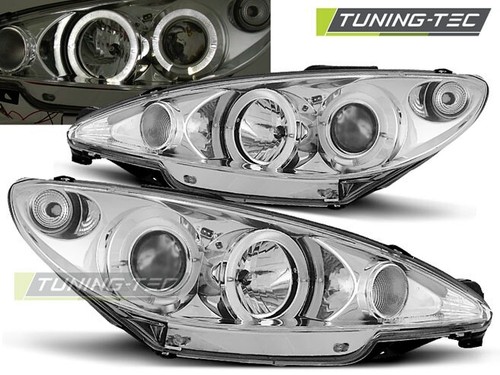 Phares avant angel eyes chrome - phares,